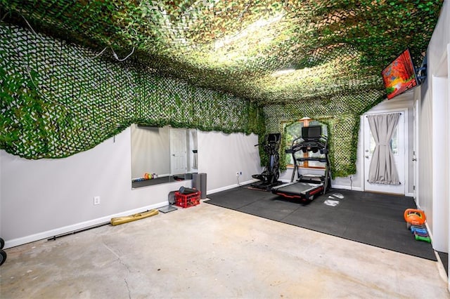 1304 Carrington Way, Lawrenceville, GA 30044 - workout area with baseboards