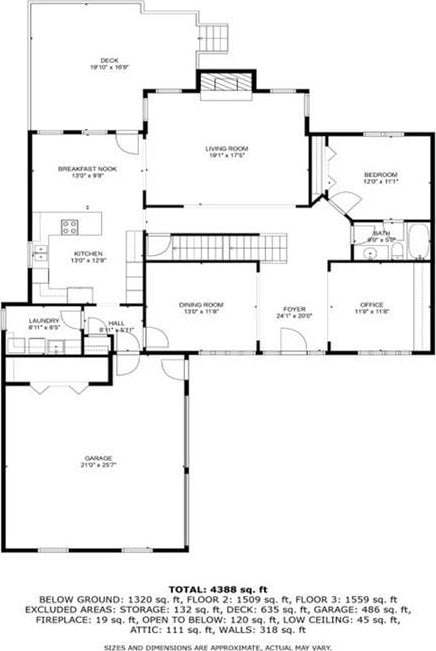 1304 Carrington Way, Lawrenceville, GA 30044 - home floor plan