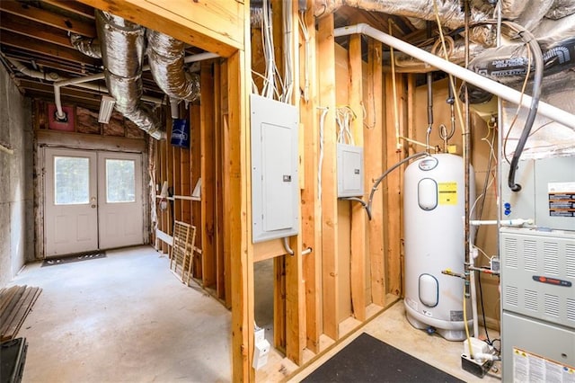 1304 Carrington Way, Lawrenceville, GA 30044 - below grade area featuring electric panel and water heater
