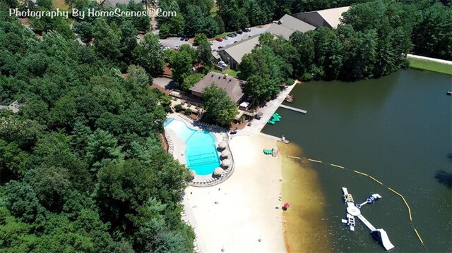 1115 Wild Turkey Blf, Jasper, GA 30143 - aerial view of a pool and a large body of water
