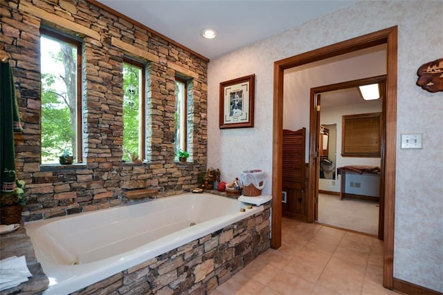 1115 Wild Turkey Blf, Jasper, GA 30143 - full bath with tile patterned floors and a garden tub