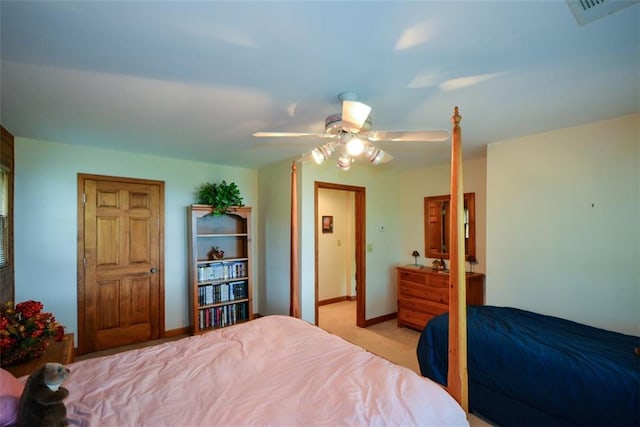 1115 Wild Turkey Blf, Jasper, GA 30143 - bedroom with a ceiling fan and light colored carpet