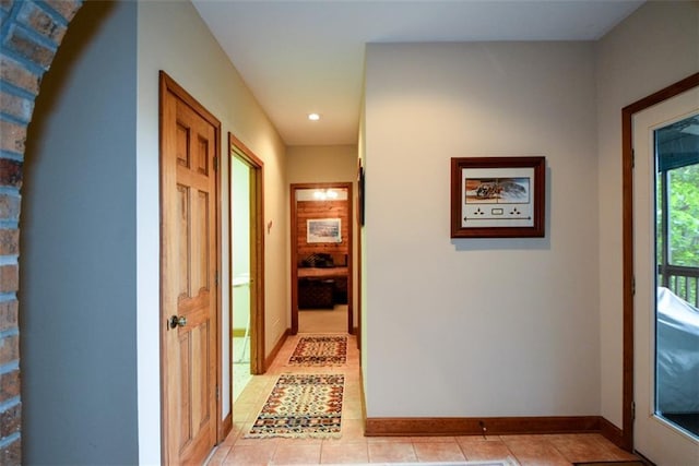 1115 Wild Turkey Blf, Jasper, GA 30143 - corridor with light tile patterned floors and recessed lighting