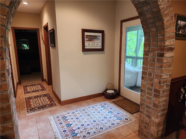 1115 Wild Turkey Blf, Jasper, GA 30143 - entryway featuring light tile patterned flooring and baseboards