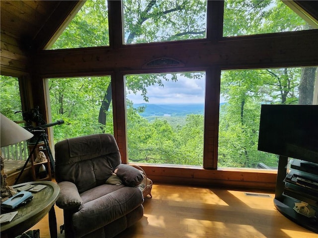 1115 Wild Turkey Blf, Jasper, GA 30143 - sunroom with lofted ceiling