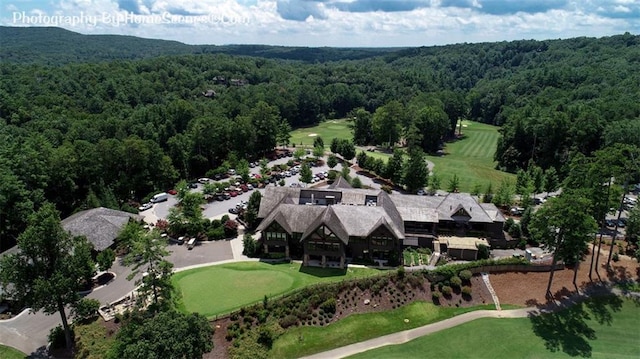 1115 Wild Turkey Blf, Jasper, GA 30143 - bird's eye view of a heavily wooded area and a golf course