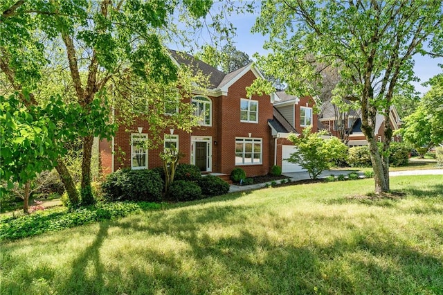 1755 Pinetree Pass Ln SW, Lilburn, GA 30047 - view of front of property with a front lawn and brick siding