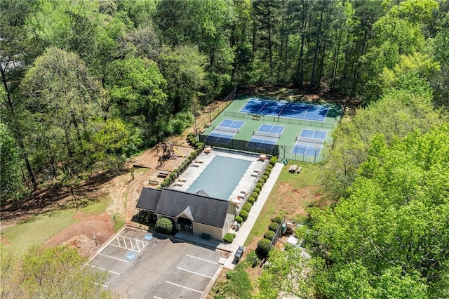 1755 Pinetree Pass Ln SW, Lilburn, GA 30047 - aerial view with a wooded view