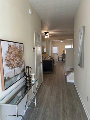 2991 Greyhawk Ln, Cumming, GA 30040 - hall featuring baseboards and wood finished floors