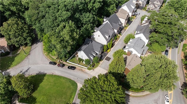 1360 Edmund Ct NE, Atlanta, GA 30306 - aerial view of property and surrounding area featuring nearby suburban area
