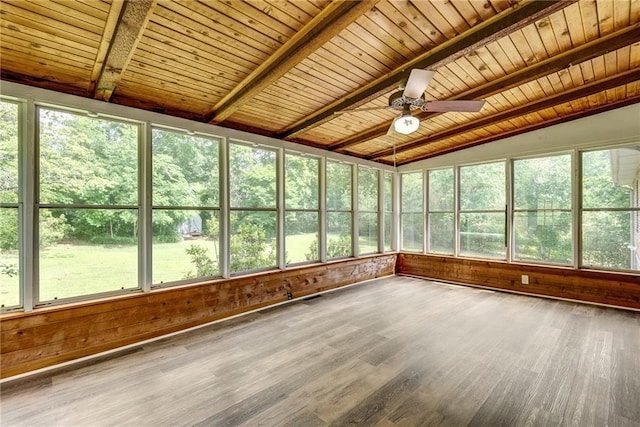 2653 Elkhart Cir SW, Marietta, GA 30064 - unfurnished sunroom with wood finished floors, wooden ceiling, wood walls, and healthy amount of natural light