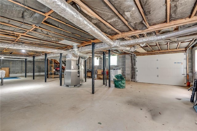 2653 Elkhart Cir SW, Marietta, GA 30064 - garage with heating unit and washer / dryer