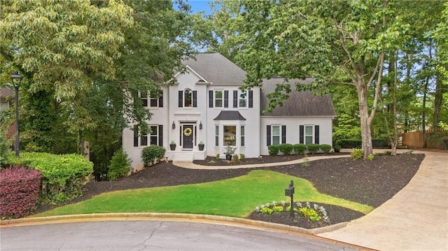1755 Noblin Summit Dr, Duluth, GA 30097 - colonial-style house with stucco siding and a shingled roof