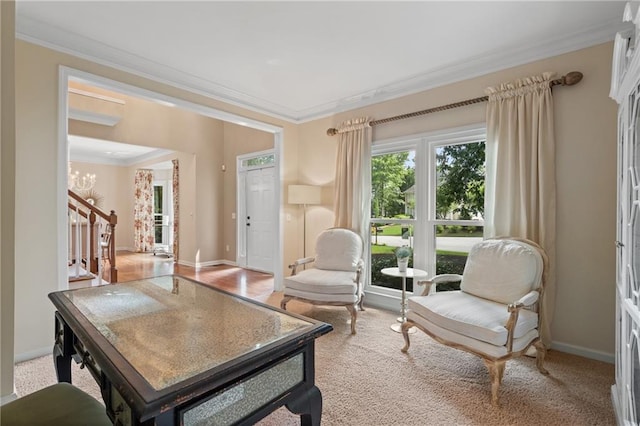 1755 Noblin Summit Dr, Duluth, GA 30097 - home office featuring crown molding and baseboards