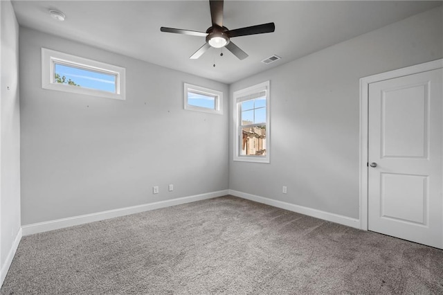 1858 Glenview Park Cir, Duluth, GA 30097 - unfurnished room featuring carpet flooring, ceiling fan, and a smoke detector