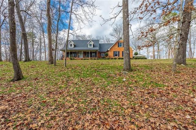 view of cape cod home