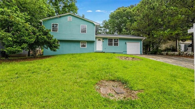 1328 Hoy Taylor Dr, Norcross, GA 30093 - tri-level home with a garage, driveway, and a front yard