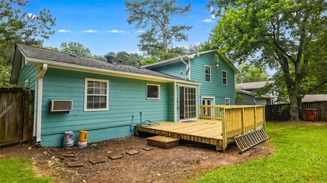 1328 Hoy Taylor Dr, Norcross, GA 30093 - back of property with a wooden deck