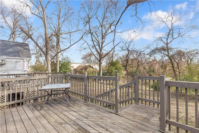 view of wooden terrace