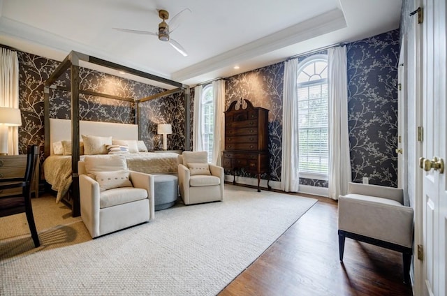 663 Clifton Rd NE, Atlanta, GA 30307 - bedroom featuring wallpapered walls and wood finished floors