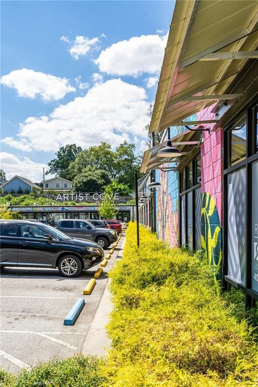 view of car parking