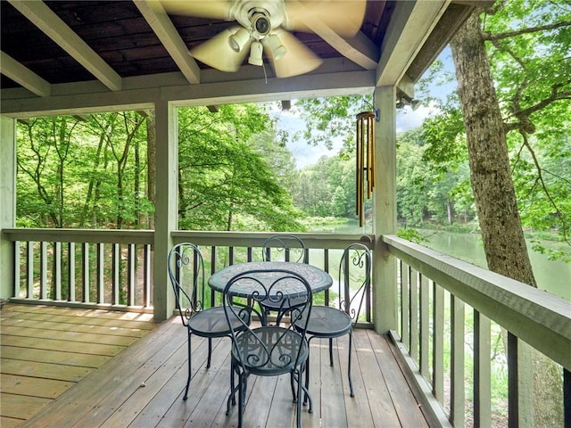 view of wooden terrace