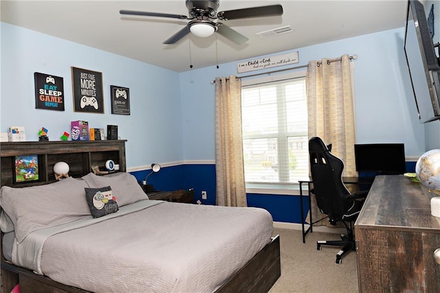 735 Sweethaven Ln, Loganville, GA 30052 - bedroom with carpet, multiple windows, an office area, and baseboards