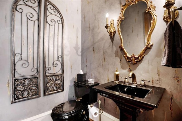 833 Hines Rd, Moreland, GA 30259 - half bath featuring toilet and a sink
