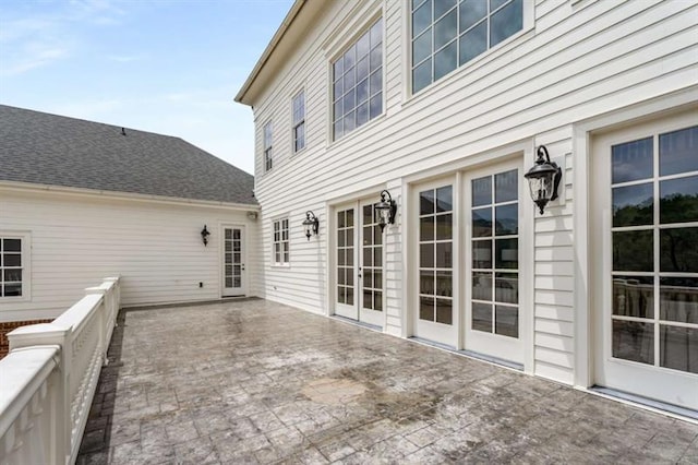 833 Hines Rd, Moreland, GA 30259 - wooden terrace featuring french doors and a patio area