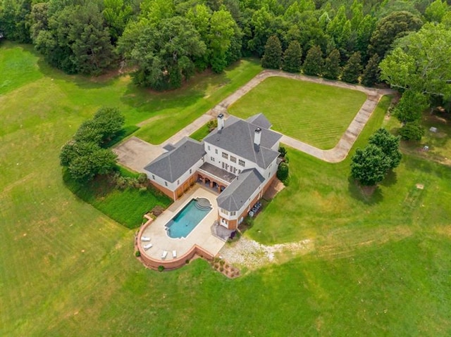 833 Hines Rd, Moreland, GA 30259 - view from above of property featuring a pool area