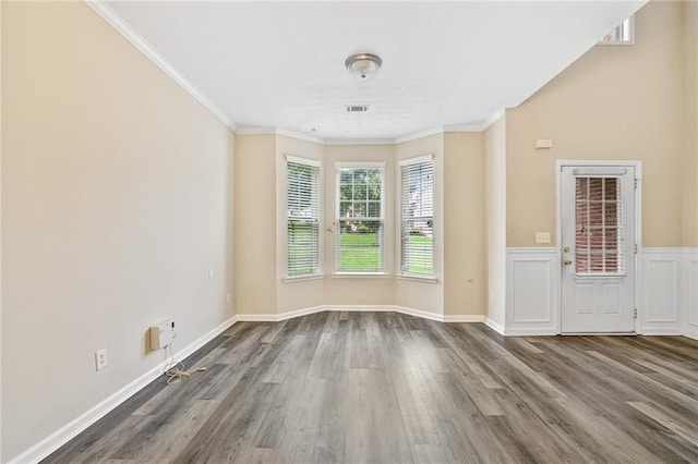 1212 Ashton Park Dr, Lawrenceville, GA 30045 - unfurnished room featuring wood finished floors, crown molding, and baseboards