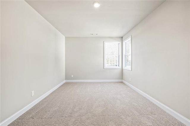 view of carpeted empty room