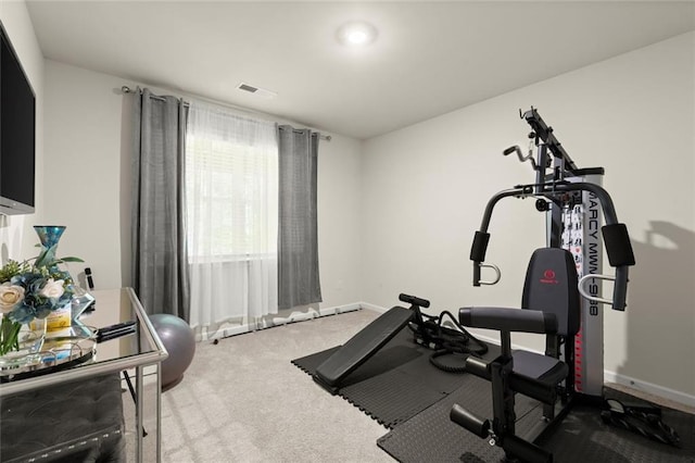 2227 Foley Park St, Snellville, GA 30078 - exercise room with carpet floors and baseboards