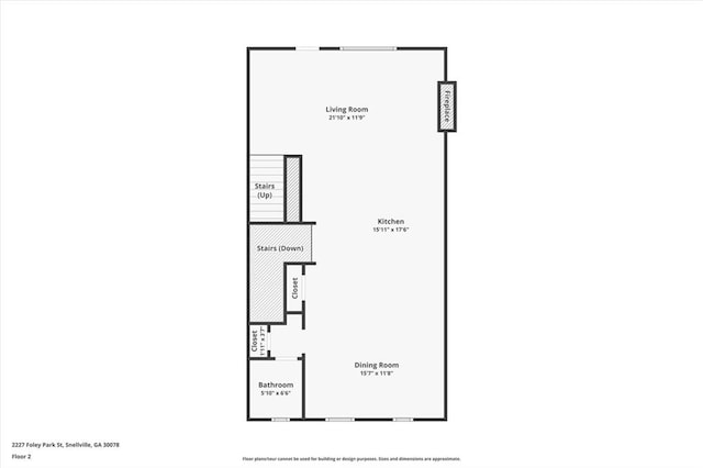 2227 Foley Park St, Snellville, GA 30078 - view of room layout