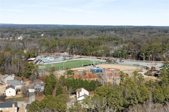 2227 Foley Park St, Snellville, GA 30078 - aerial view of property and surrounding area with a forest