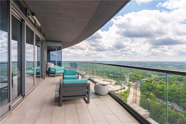 balcony featuring outdoor lounge area