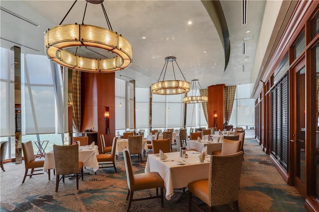 lobby featuring a high ceiling