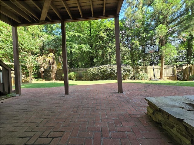 3773 Summer Rose Dr, Atlanta, GA 30341 - fenced backyard with a patio