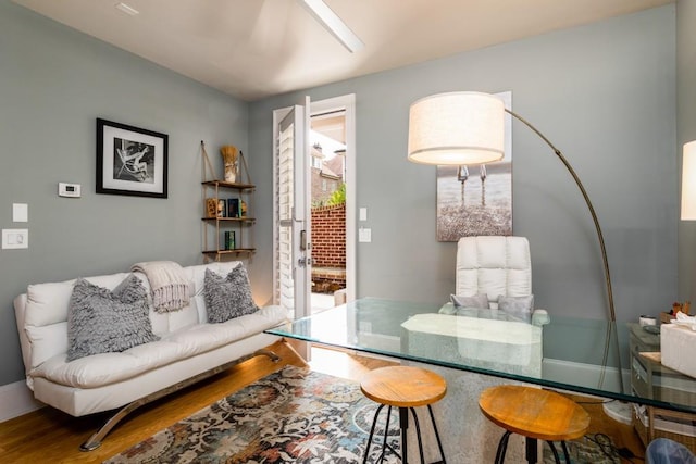 3734 Paige Way NE Unit 10, Atlanta, GA 30319 - living area with wood finished floors and baseboards