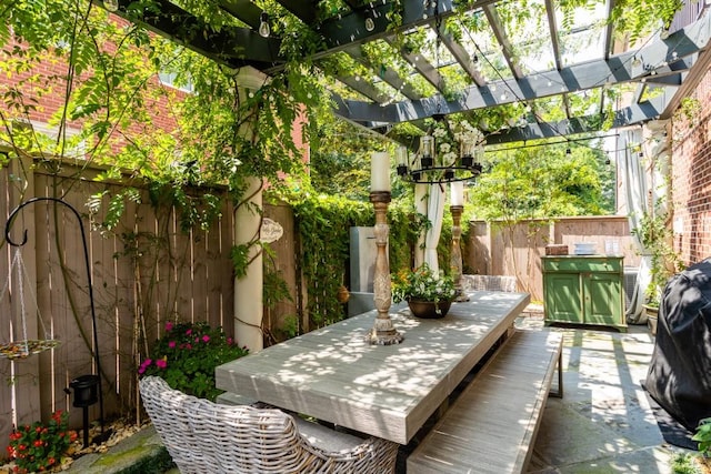 3734 Paige Way NE Unit 10, Atlanta, GA 30319 - fenced backyard with a pergola