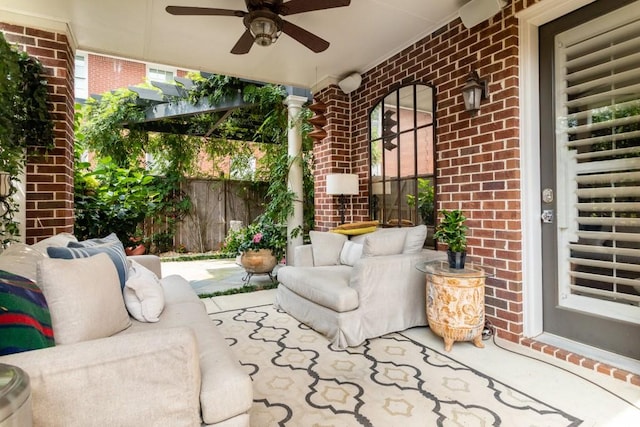 3734 Paige Way NE Unit 10, Atlanta, GA 30319 - porch with ceiling fan