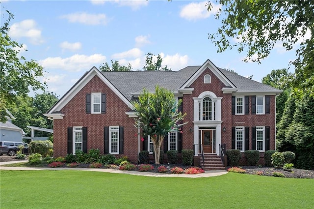 14270 Morning Mountain Way, Milton, GA 30004 - view of front of house with a front lawn and brick siding