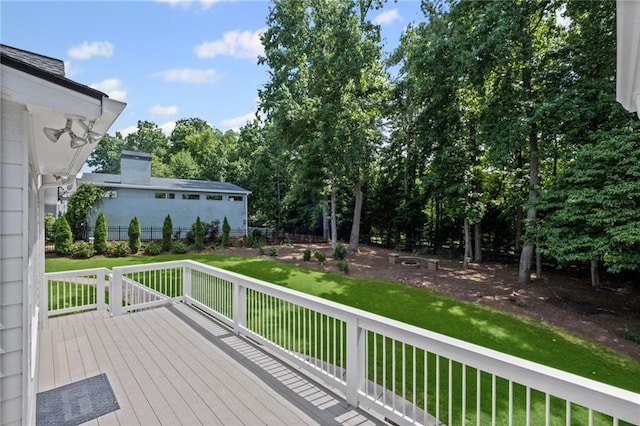 14270 Morning Mountain Way, Milton, GA 30004 - deck with view of scattered trees