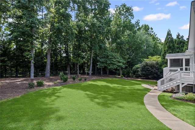 14270 Morning Mountain Way, Milton, GA 30004 - view of grassy yard featuring a sunroom