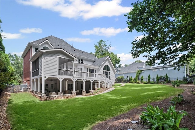 14270 Morning Mountain Way, Milton, GA 30004 - rear view of house with a patio and a sunroom