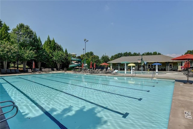 14270 Morning Mountain Way, Milton, GA 30004 - community pool with a water slide