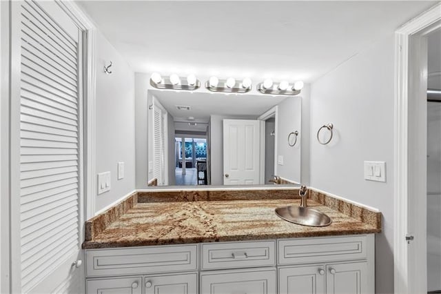 bathroom with vanity