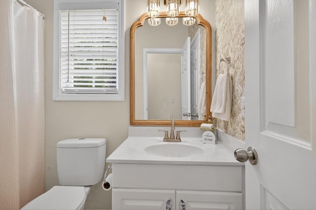 49 Inverness Ct, Hiram, GA 30141 - full bath with vanity and a shower with shower curtain