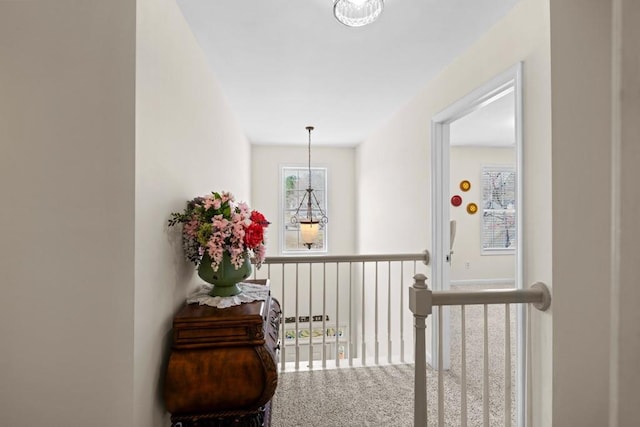 49 Inverness Ct, Hiram, GA 30141 - hallway featuring an upstairs landing