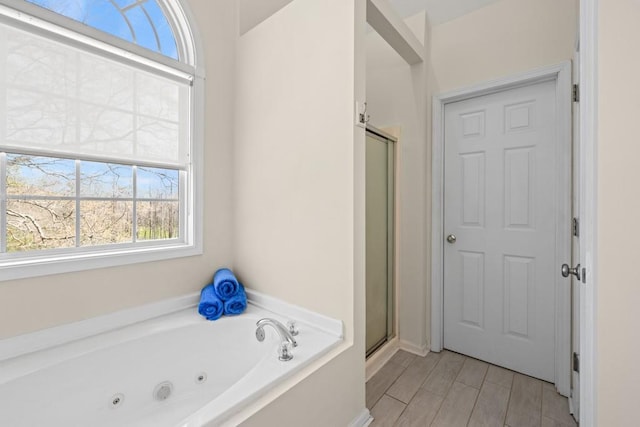 49 Inverness Ct, Hiram, GA 30141 - full bathroom featuring a shower stall and a whirlpool tub